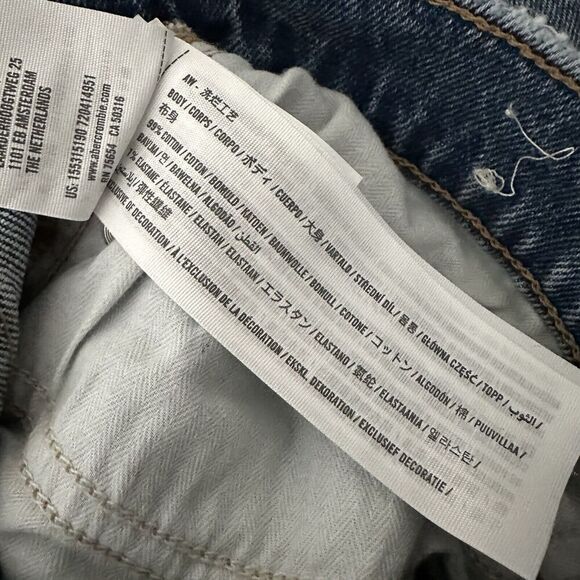 Abercrombie & Fitch Womens High Rise Jeans Size 26/2S Denim Blue Distressed - Picture 8 of 8